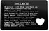Xiahuyu Valentines Day Gifts for Men Engraved Wallet Insert Card for Boyfriend Fiance Husband Christmas Birthday Gifts Wedding Anniversary Present...