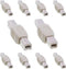 Cmple - [10 Pack USB B to B Adapter USB 2.0 Male to Male Coupler Plug to Plug Connector Converter for Printer Scanner HDD External Hard Drive...
