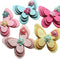 Chenkou Craft 15pcs New Padded Felt Butterfly Satin Ribbon Flowers Beads Appliques Wedding A454 (Multi-Color)...