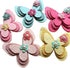 Chenkou Craft 15pcs New Padded Felt Butterfly Satin Ribbon Flowers Beads Appliques Wedding A454 (Multi-Color)...