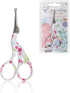 JubileeYarn Rounded Embroidery Craft Stainless Steel Stork Scissors - Small White - 1 Pair...
