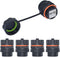 5PCS Panel Mounting Shielded CAT6A RJ45 Waterproof Connector Cat5/5e/6/6E 8P8C Ethernet LAN Cable Coupler Double Head Adapter with Waterproof/Dust...
