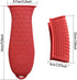 4 pcs Trumoter potholders, Silicone Assist Pan Holder for Cast Iron Skillets and Traditional Pots - Red...