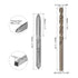 uxcell Tap & Bit Sets, M6 x 1.25 H2 Left Hand Straight Flute Machine Thread Milling Tap, 4.7mm M35 Cobalt High Speed Steel (HSS-CO) Twist Drill Bi...