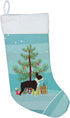 Caroline's Treasures CK3525CS Boston Terrier Christmas Tree Christmas Stocking Fireplace Hanging Stockings Christmas Season Party Decor Family Hol...