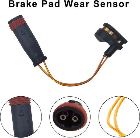 Front/Rear Brake Pad Disc Wear Sensor | Compatible for Mercedes-Benz ML350 E350 E500 ML320 ML400 S430 S500 G55 AMG | Replacement # 1645401017...