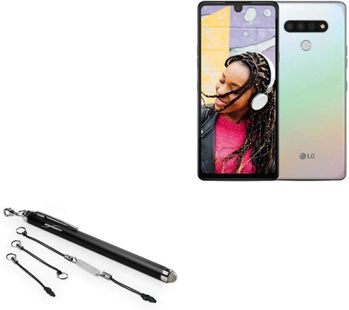 BoxWave Stylus Pen Compatible with LG Stylo 6 - EverTouch Capacitive Stylus, Fiber Tip Capacitive Stylus Pen for LG Stylo 6 - Jet Black...