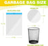 4 Gallon Drawstring Trash Bag, Small 15 Liter Garbage Bags, 40 Count...