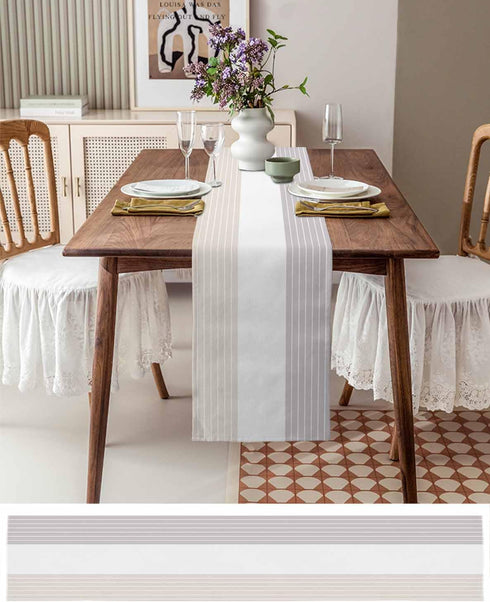 Geometric Table Runner Dresser Scarf 18x72inch Linen Burlap Table Runners Non-Slip Heat Resistant Cloth Placemat Home Decor for Wedding Banquet De...