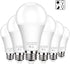 6-Pack Dusk to Dawn LED Light Bulbs, A19 11W(100Watt Equivalent), E26 Basic Automatic On/Off, 1200LM, Daylight White 5000K Smart Sensor Lights, Ou...