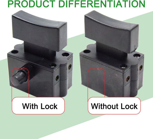 Fielect Electric Hammer Trigger Switch for Bosch NO.14 180 Electric Hammer Drill Tool Power Speed Control Push Button Switch...