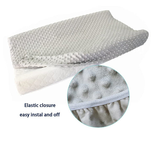 iEvolve Changing Pad Cover Ultra Soft Minky Dots Changing Table Cover Breathable Changing Table Sheet Diaper Changing Pad Cover for Baby Boys Girl...
