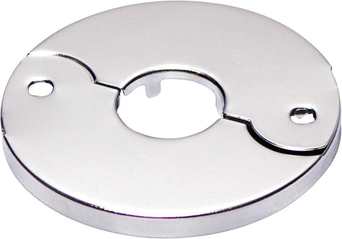 Floor and Ceiling Plate Cover Split Flange Replacement and Repair Kit, Fits 3/4 Inch IPS Galvanized Pipe or 1 Inch Copper Pipe, Chrome Finish (Pac...