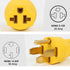 NEMA 14-50P to 5-15R 5-20R 6-15R 6-20R Compact 240V 50 Amp 3 Prong Male Plug to 240V 15 Amp 20 Amp 3 Prong Female Receptacle For Generator Welder ...
