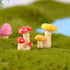 Miniature Fairy Garden Accessories, 8 Pcs Miniature Mushroom Figurines Cake Toppers Micro Landscape Garden Decoration for DIY Miniature Craft Deco...