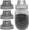 Stainless Steel Mason Jar Shaker Lids with Silicone Seals for Dredge Flour,Mix Spices,Sugar, Salt, Peppers and Any Regular Mouth Mason Jar Canning...
