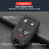 1PCS Compatible with Chevy Chevrolet Silverado GMC Sierra 1500 2500 HD 3500 HD Silicone Smart Key Fob Cover Case Protector Truck Accessories Fob H...