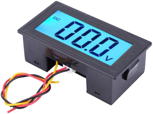 YB5135DB LCD Digital Display Voltage Meter LCD Digital Display Three Wire Voltage Meter Monitor Voltmeter oltage Tester Panel (DC0-100V)...