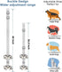 FOLKSMATE Dog Doorbells for Potty Training, Buckle Adjustable Puppy Dog Door Bells with Extra Loud Bells for Dogs Training, Housebreaking, Door Kn...