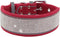 Rhinestone Dog Collar Soft Comfortable Stylish Dog Collar with Bright Reflective Stripe Adjustable Diamond Crystal Pet Collar for Small Medium and...