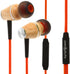 Symphonized XTC 2.0 Earbuds with Mic, Premium Genuine Wood Stereo Earphones, Hand-Made in-Ear Noise-isolating Headphones with Tangle-Free Innovati...
