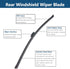 Rear Windshield Wiper Arm with Wiper Blade for Ford EDGE 2015-2020 Rear Windshield Back Wiper Arm Blade Replacement OEM # FT4Z-17526-A, DS7Z-17C52...