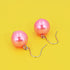 Womens Faux Pearl Costume Jewelry 3 Layers Pearl Chunky Necklace Bracelet and Earrings (Pink)...