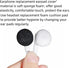 Replacement Earbud Tips Pads Soft Sponge Ear Tips Buds for Earphone Headsets Accessories Compatible with 13-18mm Headphones Foam Cushions Eartips ...