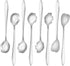 8 Pcs Flower Dessert Spoons, Coffee Teaspoon Set Stainless Steel Tableware Sugar Spoon Small Tea Spoons Cafe Bar Spoon Cute Coffee Teaspoon Mini T...