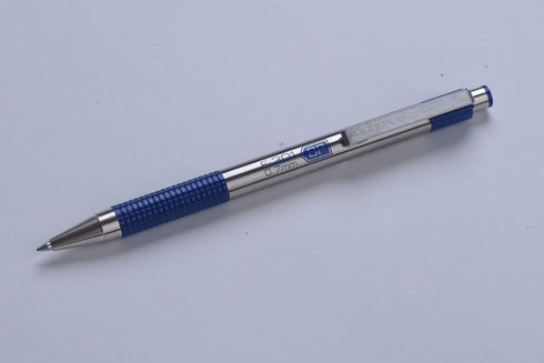 Zebra Pen F-301 Retractable Ballpoint Pen, Stainless Steel Barrel, Fine Point, Blue Ink, Plus Yellow Mildliner Highlighter, Chisel Tip, 6-Pack: 27...