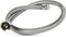 Highcraft CNCT2471 Braided Faucet Connector Female Compression Fitting, 24 In, Stainless Steel Lead-Free, 2 Feet...