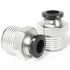 TAILONZ PNEUMATIC Male Straight 1/4 Inch Tube OD x 1/2 Inch NPT Thread Push to Connect Fittings PC-1/4-N4 (Pack of 10)...