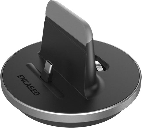Encased Desktop Charging Stand for USB-C Phone and Tablets, Adjustable Case-Friendly Dock Station Charger, Super Fast Charge Compatible (Wired Typ...