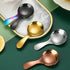 6PCS Dessert Tasting Spoons, Stainless Steel Short Handle Spoons Thickened Small Round Spoon For Home Kitchen Restaurant (Silver)...