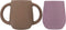 | Teenie Tiny™ Silicone Developmental Baby-Led Weaning Drinking Cups (2 pack) (Warm Taupe and Mauve)...