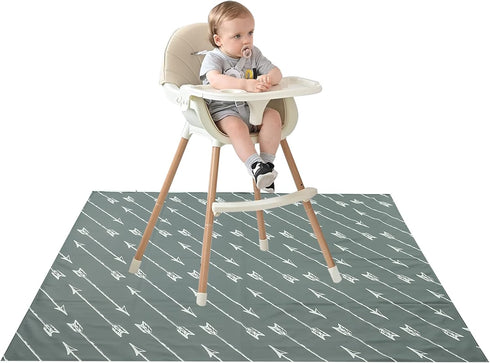 Joyo roy 135x140 cm Baby Floor Mat Splat Mat High Chair Mat Waterproof Mat Play Mat for Toddlers Splat Mat for Under High Chair Kids Placemats for...
