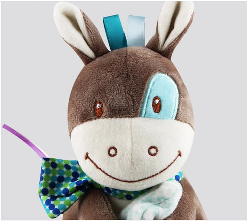LETTON Toys Horse Snuggler,Baby Blankie Plushy Security Blanket(Green)...