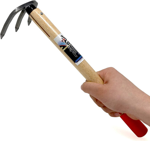 Japanese Craftsmanship Garden Tool Hand Cultivator Rake Tiller Tool - Durable and Lightweight - Made in Japan...