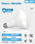 Sunco 10 Pack BR30 LED Bulbs, Indoor Flood Lights CRI93 11W Equivalent 65W 2700K Soft White 850 Lumens, E26 Base, 25000 Lifetime Hours Interior Ho...