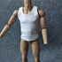 1/6 Custom Scale T-Shirt Sleeveless Vest Clothes for 12" Male & Female Action Figure Doll Clothes Toy (Black + White)...
