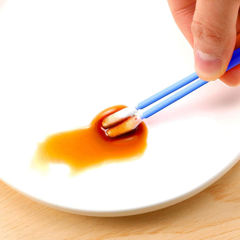 200 Pieces Foam Swab Cleaning Swab Foam Tips Sponge Stick for Inkjet Printer Print Head Camera Optical Lens Optical Equipment (Blue)...