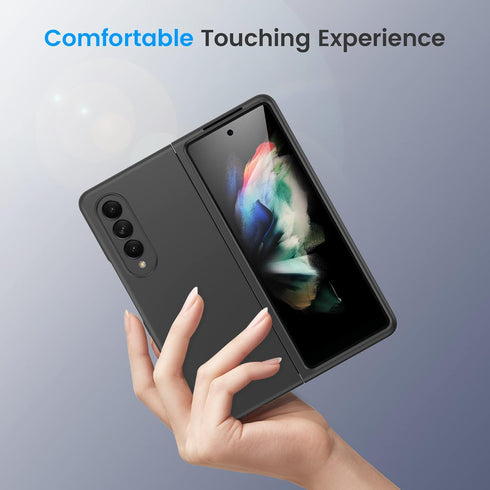 Ruky for Galaxy Z Fold 3 Full Body Case, Built-in Screen Protector, Hard PC Ultra-Thin Anti-Scratches Shockproof Protective Phone Case for Samsung...