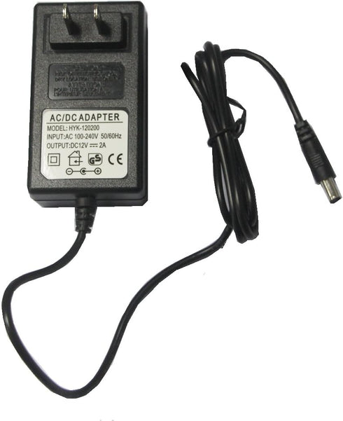 DC 12V 2A Power Supply Adapter, AC 100-240V to DC 12Volt Transformers, Switching Power Source Adaptor for 12V 3528/5050 LED Strip Lights String, 2...