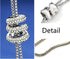Cathercing Spiral Pearl Pendant Long Necklace for Women Sweater Chain Statement Necklace Choker Adjustable Elegant Jewelry Crystal Accessories Dre...
