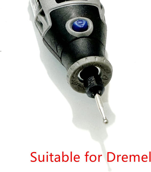 JINGLING Diamond Grinding Bits 3 mm Spherical Head with 1/8 Inch Shank Rotary Tools for Dremel Accessories Pack of 30Pcs...