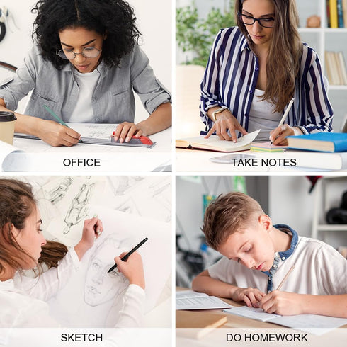 Infinity Pencil,10PCS Inkless Pencil Forever Pencil with 10 Replaceable Nibs and 20 Eraser,NO-Sharpening Pencils for Kids for Writing Drawing Stud...