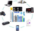 Electronics Screen Opening Pry Tool Repair Kit with Steel and Carbon Fiber Nylon Spudgers, Professional 46 in 1 Mobile Phone Screen Opening Repair...