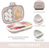 Travel Pill Organizer, Portable 8 Compartments Small Pill Case Daily Pill Box to Hold Vitamins, Cod Liver Oil, Medicine for Pocket Purse (Beige)...