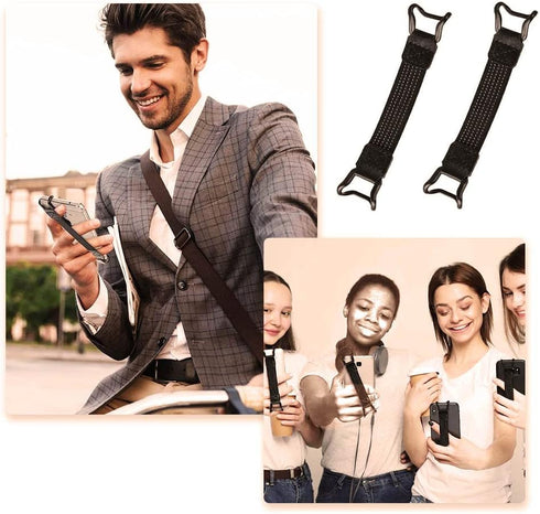 Phone Strap Security Hand Strap Holder, Mobile Phone Grip Straps with Clip Handheld Drop Prevention Elastic Bundle Grip Belts for Kindle and Most ...