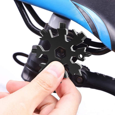 Desuccus 18-in-1 Snowflake Multi Tool, Stainless Steel Snowflake Bottle Opener/Flat Phillips Screwdriver Kit/Wrench, Durable and Portable to Take,...